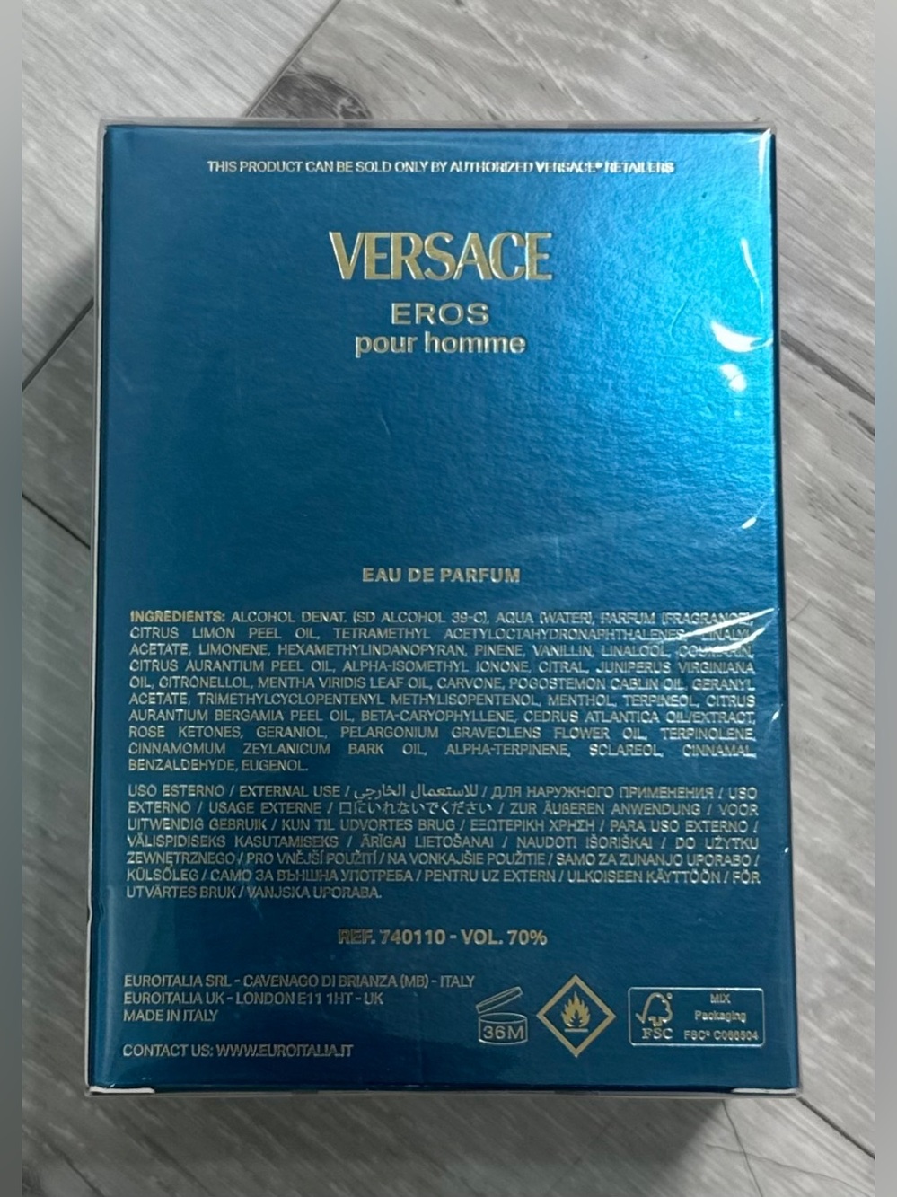 Versace Eros 3.4 oz Men’s eau de Parfum | 100% Authentic✅Sealed in Original Pkgg - Picture 2 of 8
